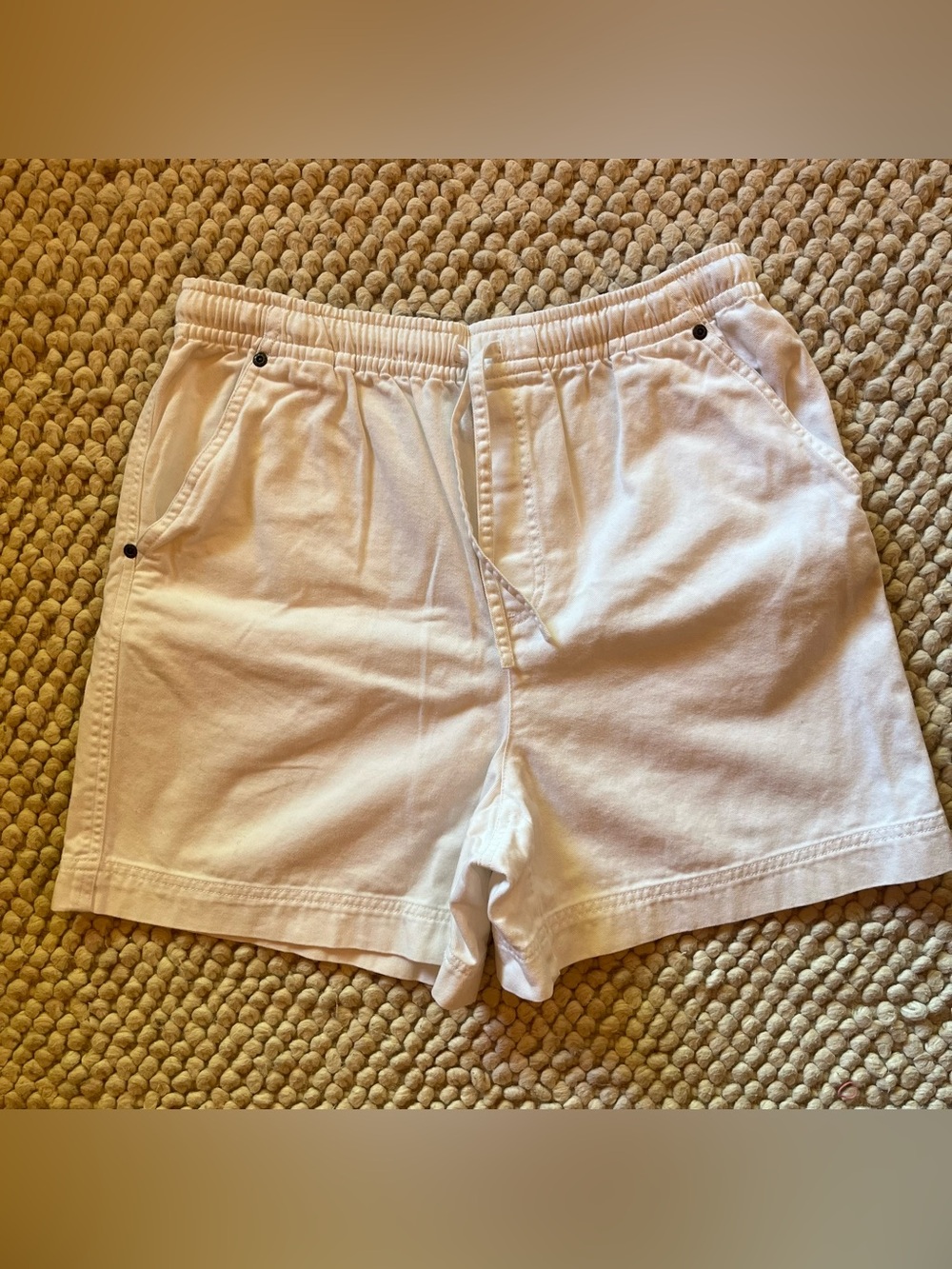 Vintage LizWear Women's White Drawstring Shorts